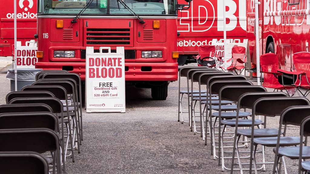 Donate Blood sign