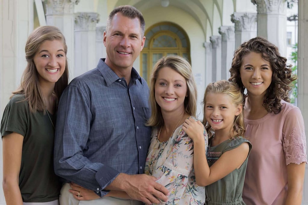 Rich Tozour and his family. 