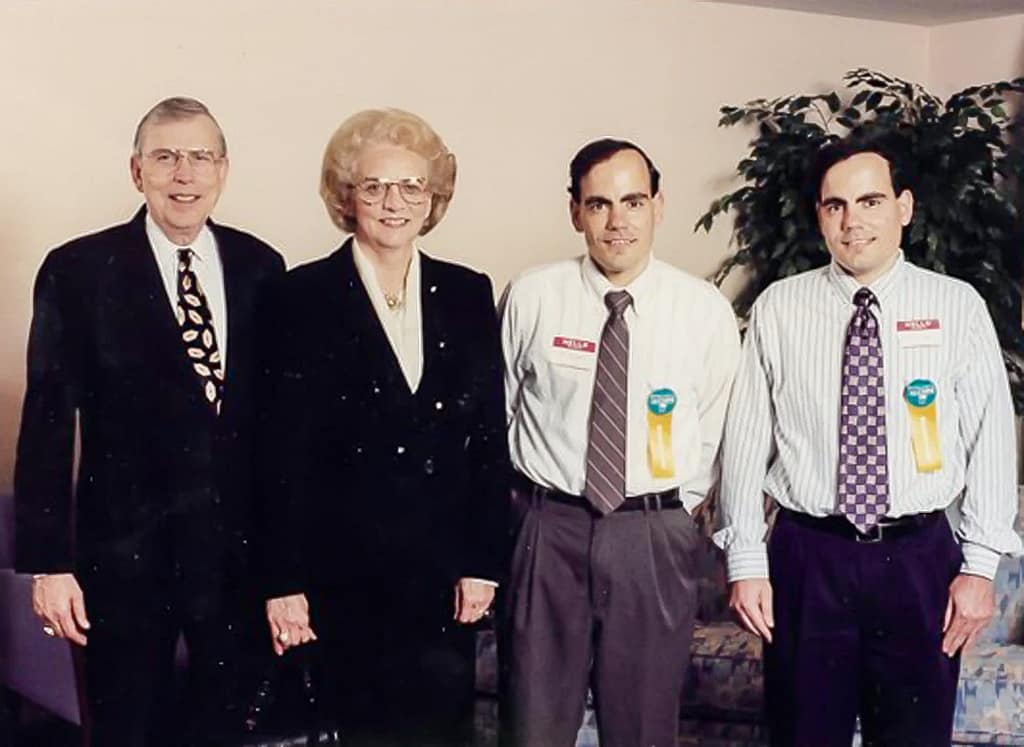 Peter Tedder with Dr. Arlin and Beka Horton.