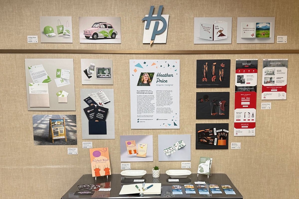 heather-price-Display PCC student Heather-Price's Senior Visual Arts Exhibit