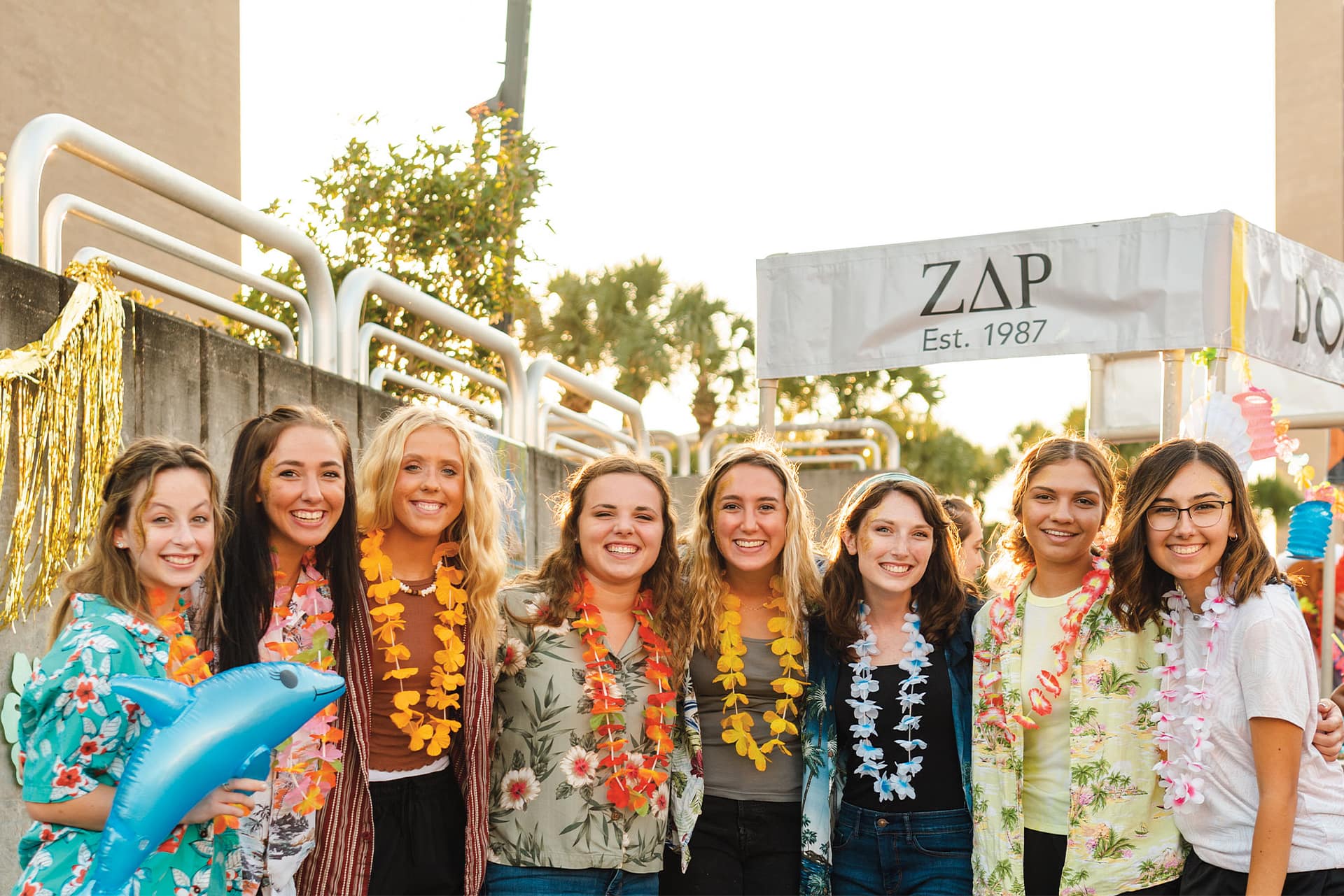 Group of girls at Greek Rush.