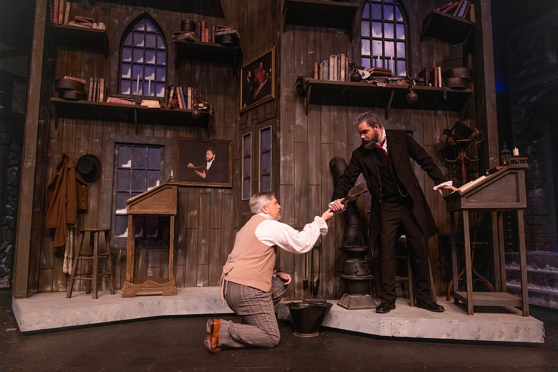 Mr. Scrooge and Bob Cratchit