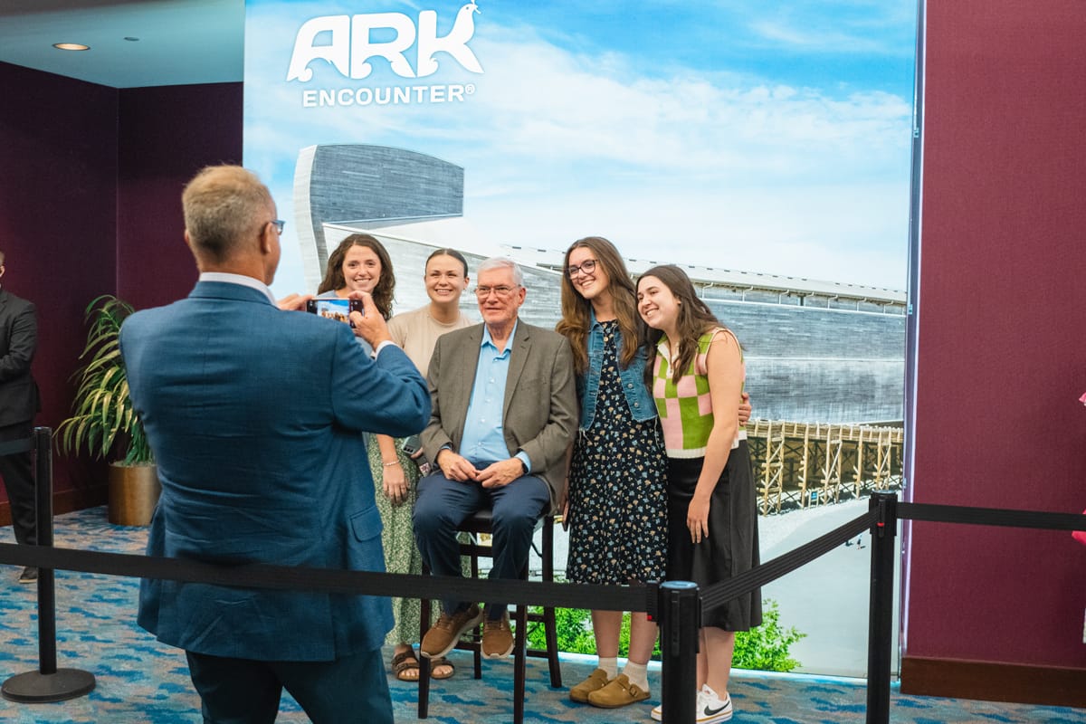 AIG-ken-ham-photo-ark PCC Students pose with Ken Ham at the Answers in Genesis event.