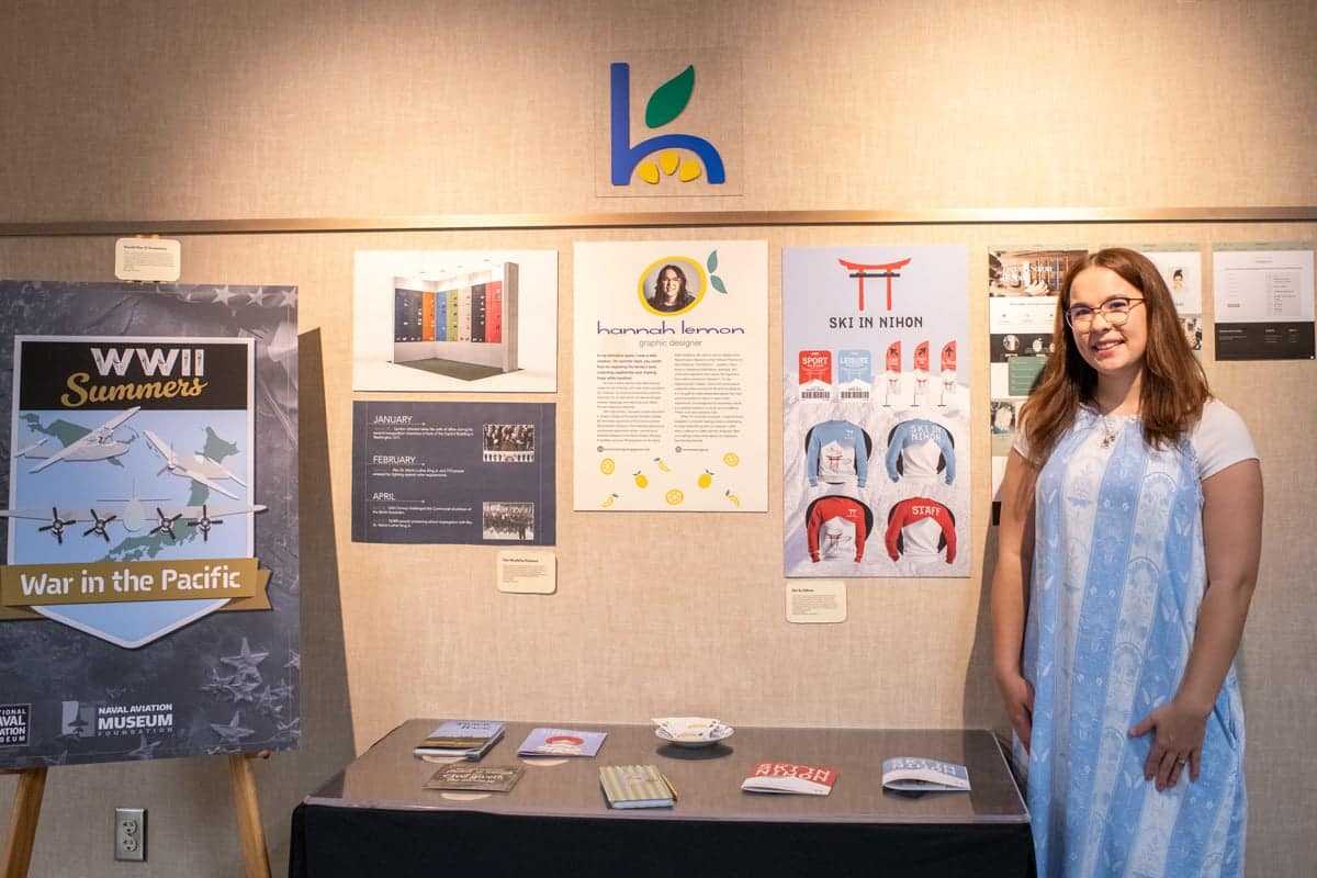 visual-arts-exhibit-lemon-booth PCC student Hannah Lemon's Senior Visual Arts Exhibit