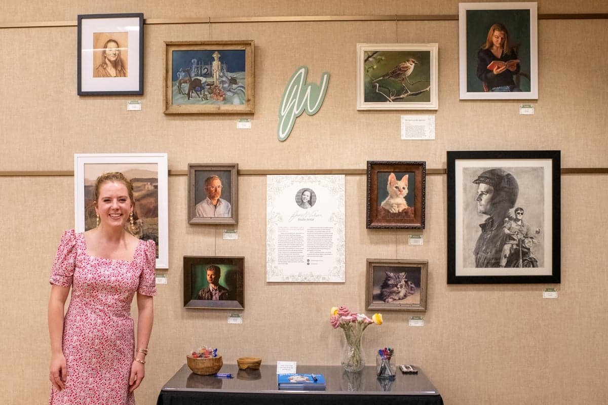 visual-arts-exhibit-wilson-booth PCC student Jane Wilson's Senior Visual Arts Exhibit