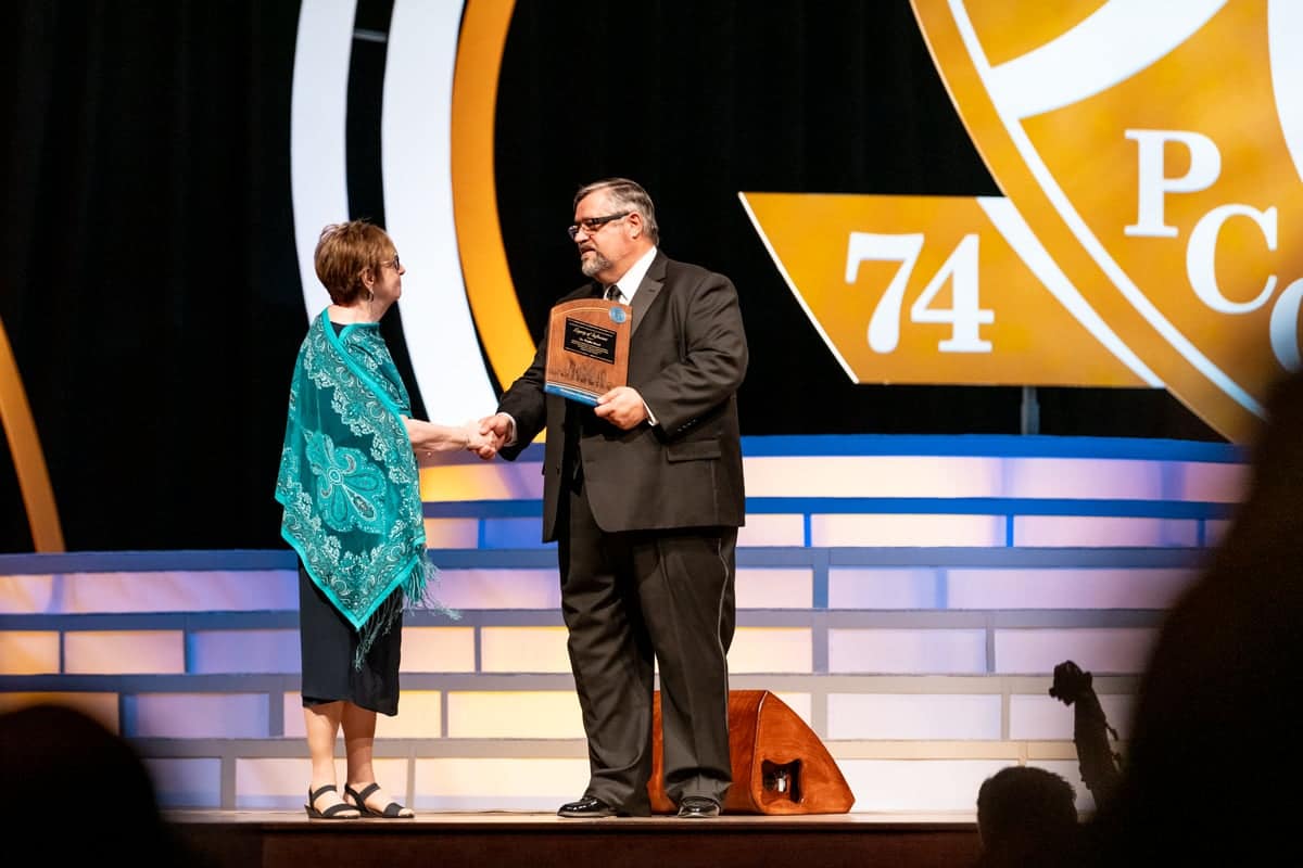 gala50th-rand-award Dr. Phyllis Rand received a memorative plaque at the Gala