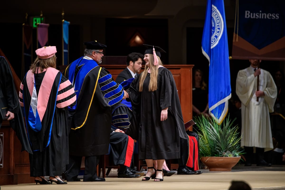 Professional Studies graduate at her Commencement Ceremony