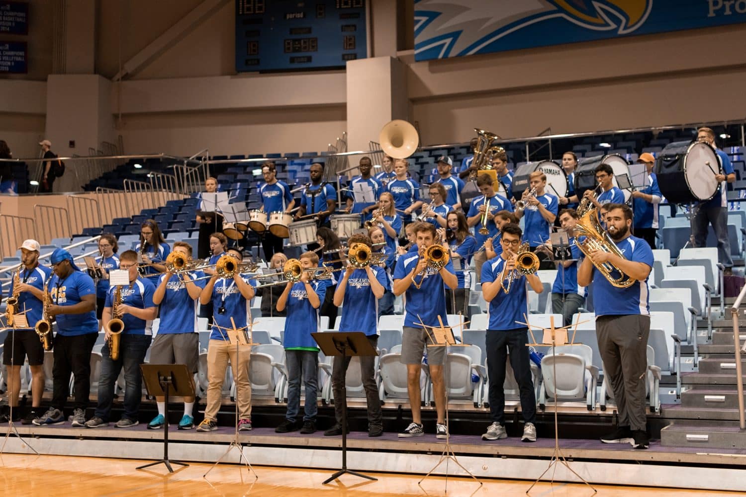 fan-fest-13 Pep band playing.