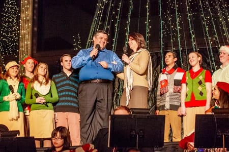 The Shoemakers at Christmas Lights