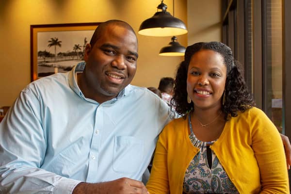 Kwame Selver sitting with his wife. 