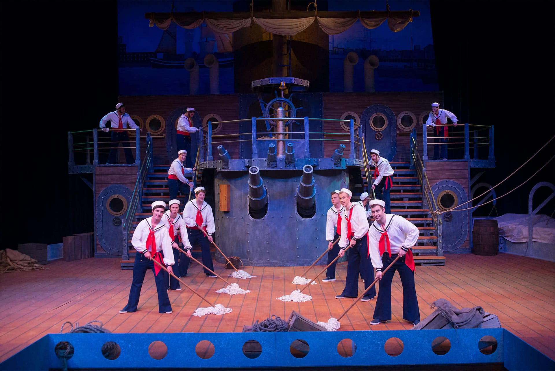 pinafore crew of sailors.