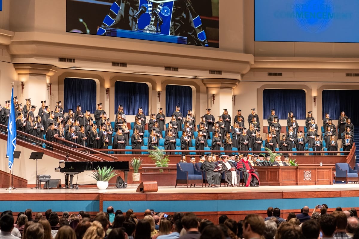 Graduating Nursing students during their Commencement Ceremony