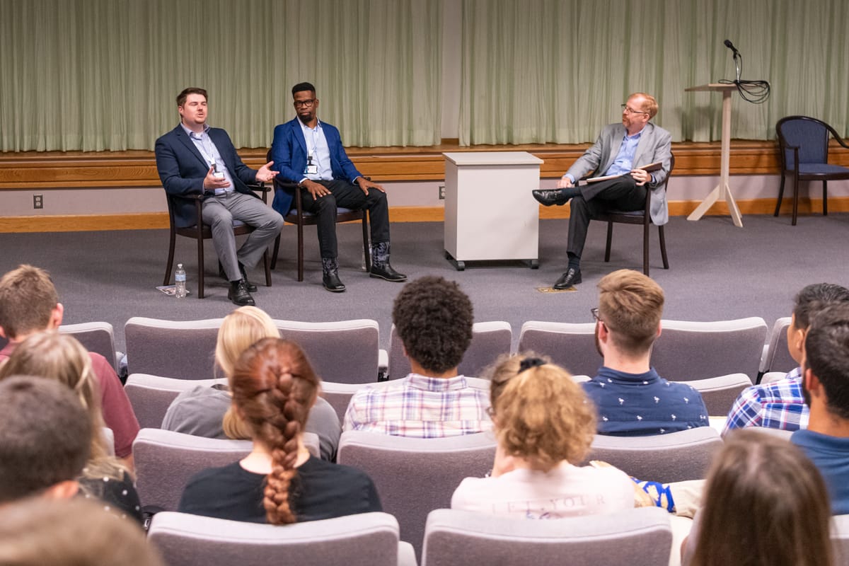 CS-Seminar-4 Seminar with Alumni guest speakers Mike Arbouet and Joshua Bennett
