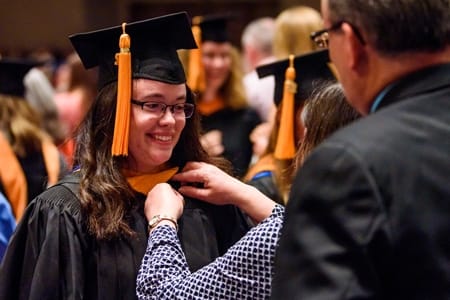PCC Graduate at the Nurses Pinning ceremony.