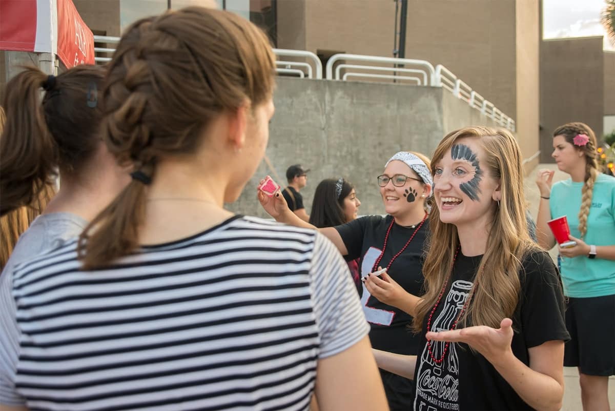 Collegian officers at Greek Rush
