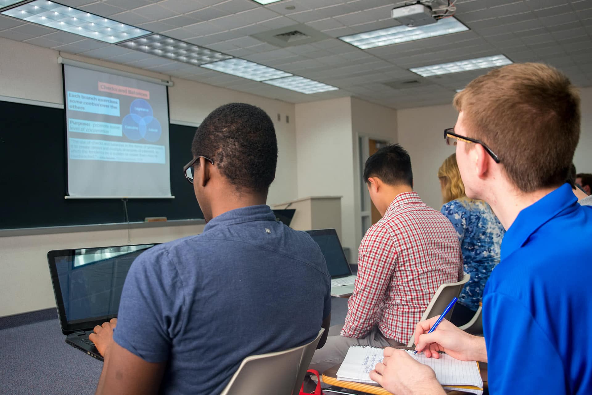 Students in class.