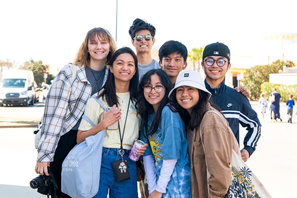 Student group at Tanger Outlets