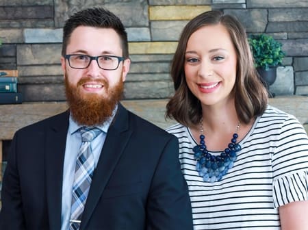 Josh Levesque and his wife