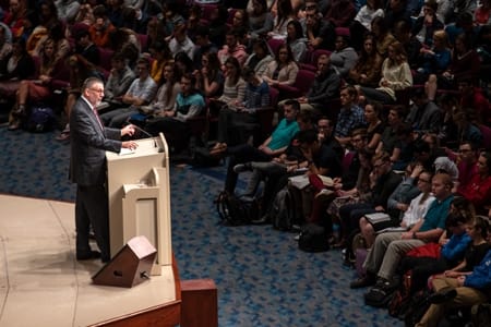 Dr Greg Mutsch in chapel
