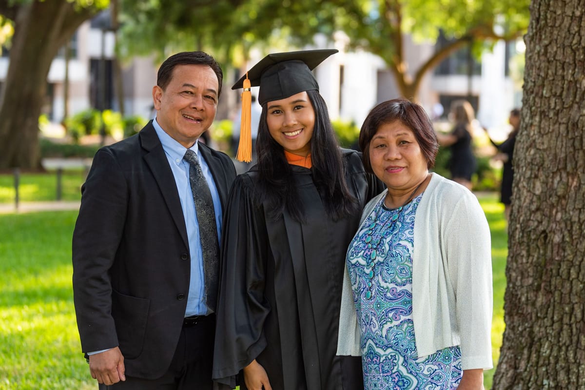 commencement-nursing1 PCC Graduate with family after Commencement.