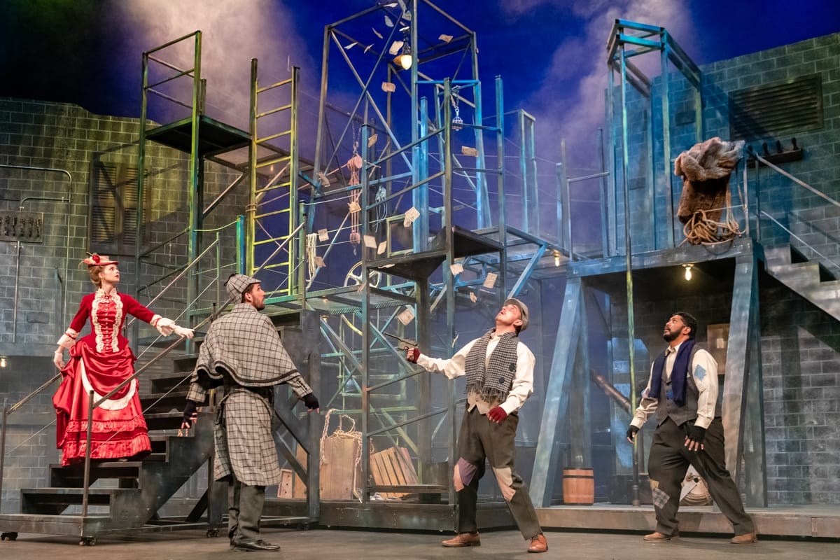 Fine Arts Sherlock Homes warehouse stage Set