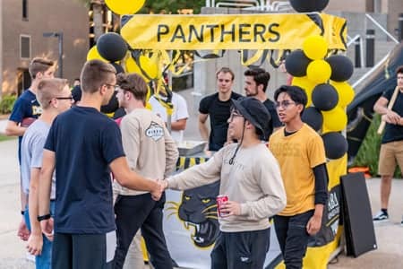 Greek Rush Collegian Booth panthers