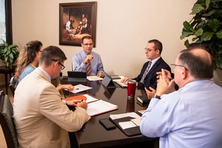 Campus Church staff meeting