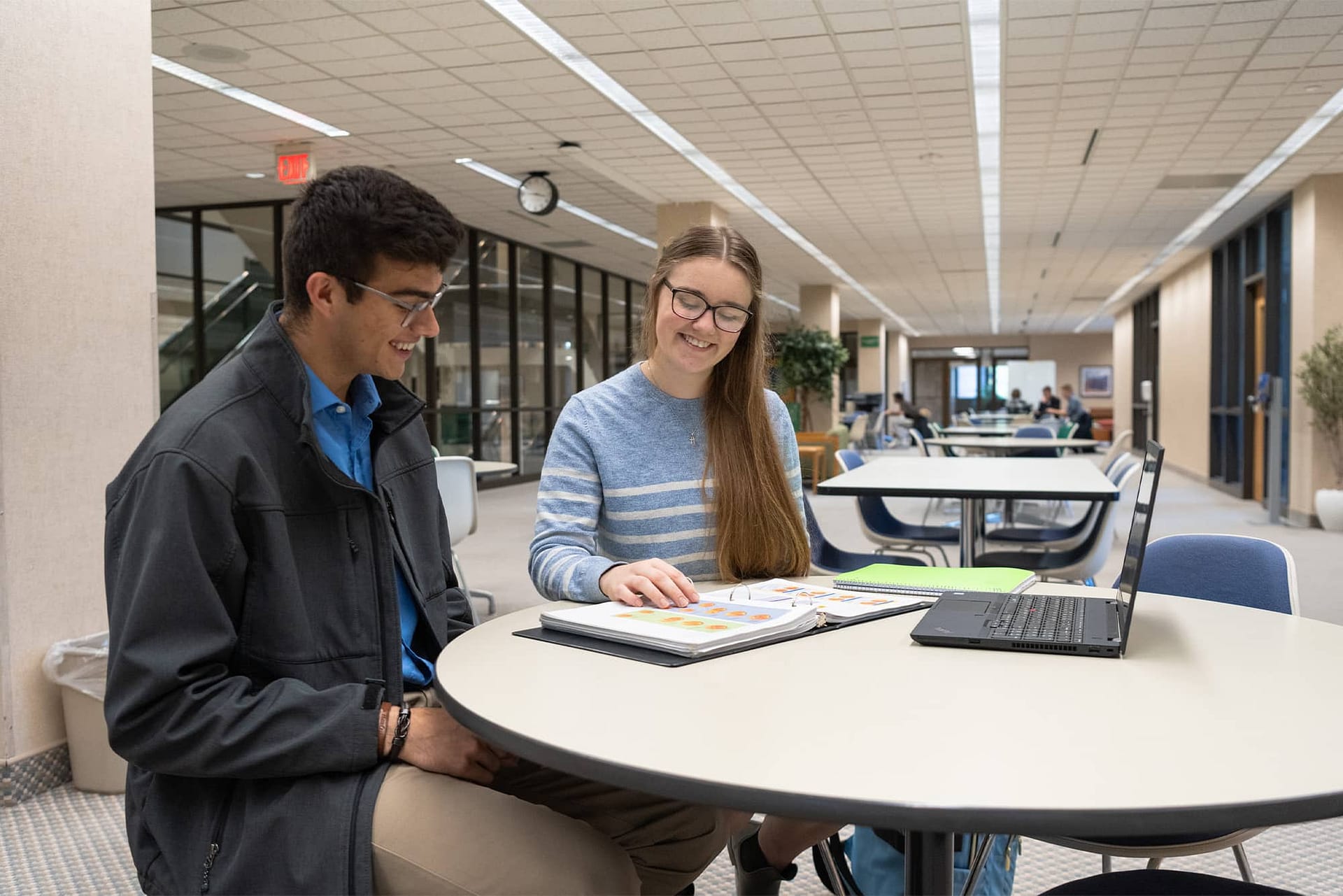PCC students studying in the library