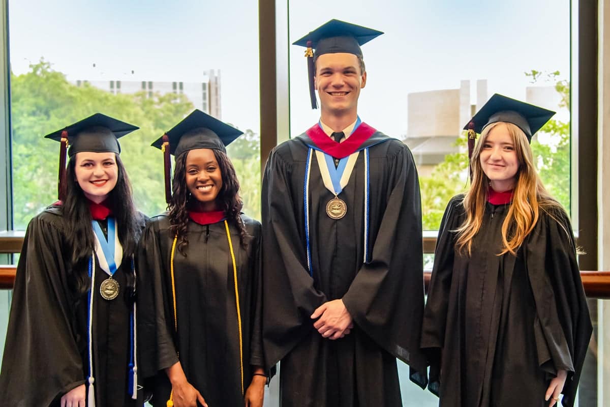 artsci-group 2024 Graduates pose for a photo during Commencement