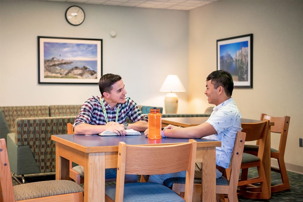 Residence assistant with student