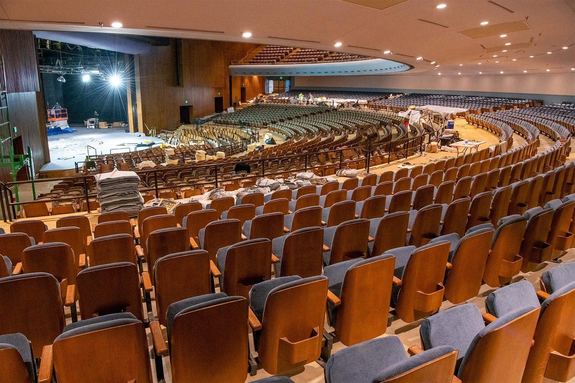 Dale Horton Auditorium under construction.