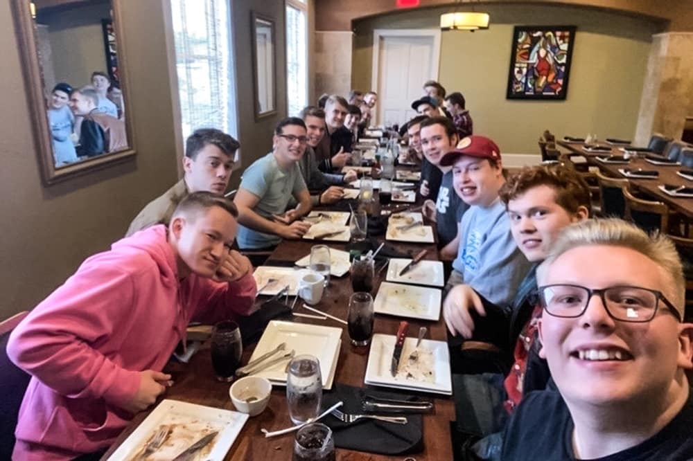 Wildcats men's collegian at Rodizios