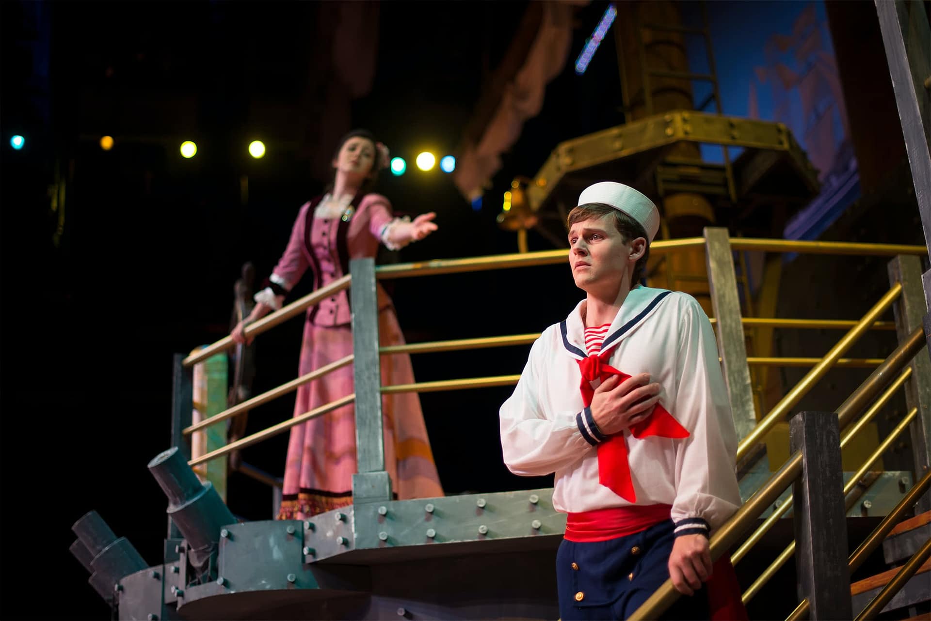 pinafore Sailor and woman.