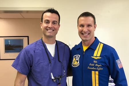 Elias Gonzalez with patient