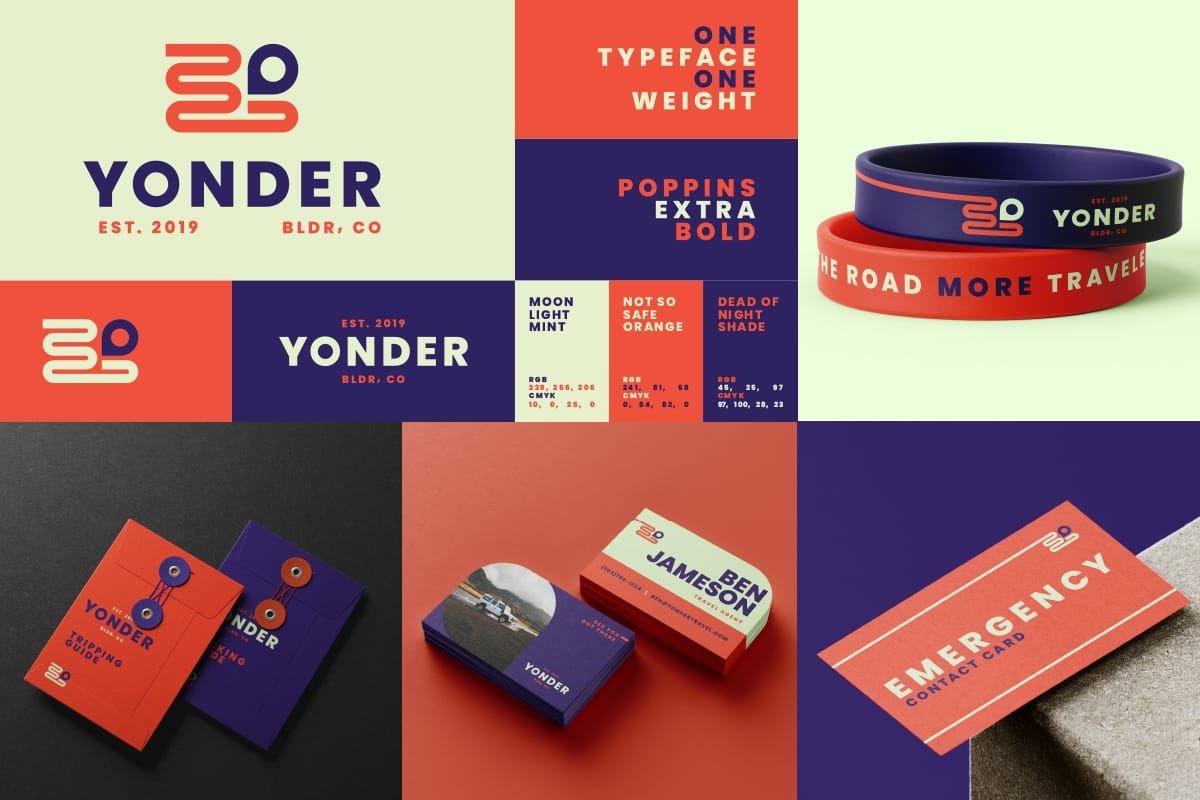 yonder-2 Johanan Cartwright's brand identity design