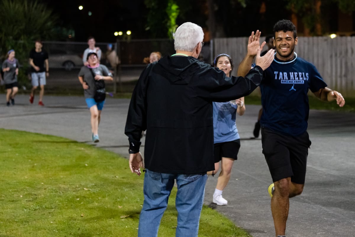 PCC students during the Mission Run