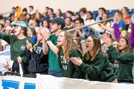 students at collegian event