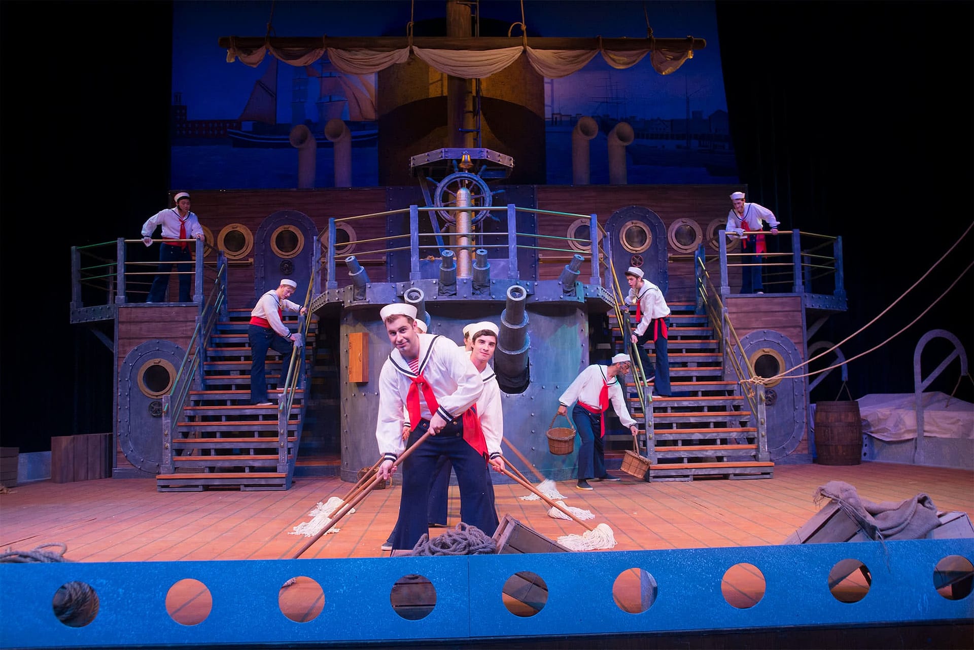 pinafore Crew of sailors.