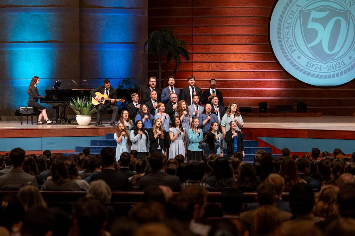 A singing group ministers during Legacy Bible Conference