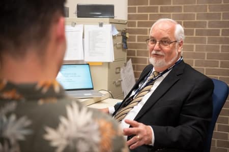 Dr. Karl Stelzer in office