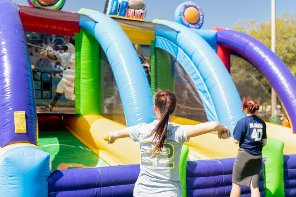 Inflatables During Greek Week