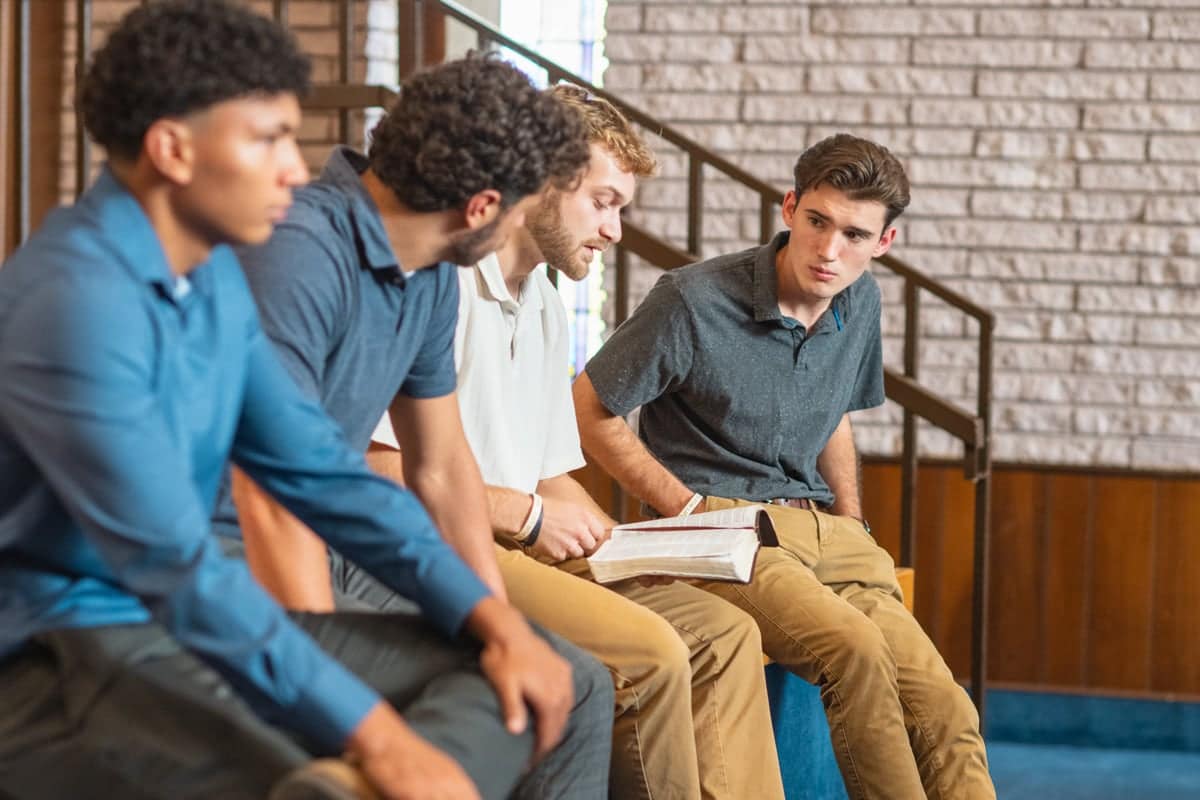 PCC Student having a bible study