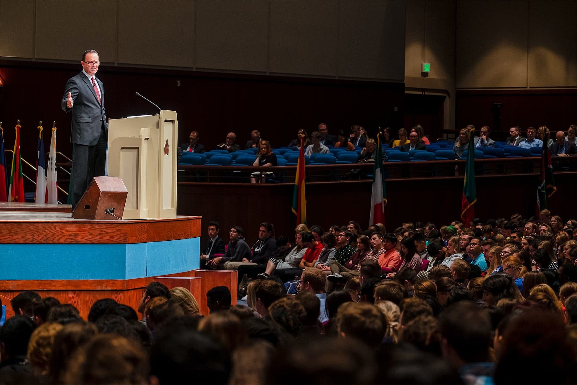 Rev. Bob Mach speaking at the 2019 Missions Conference.