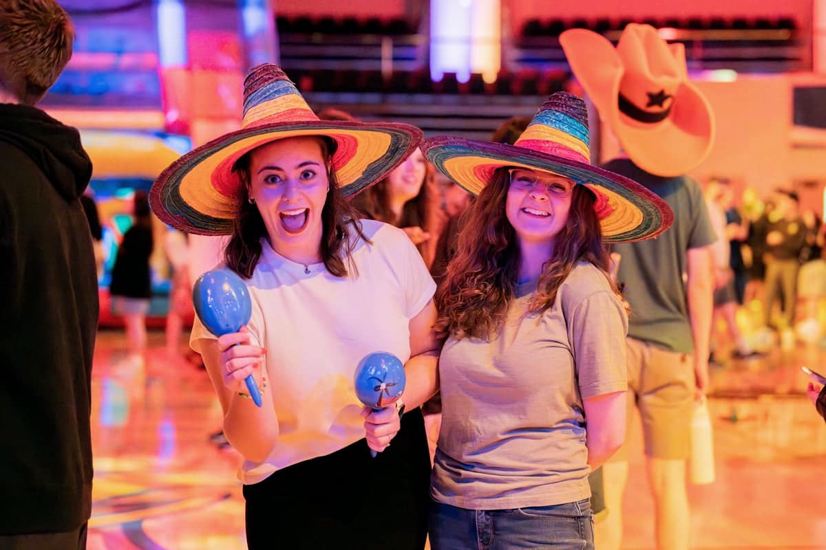 Senior-Fiesta-shakers PCC Seniors enjoy the Fiesta at the Senior Class Party