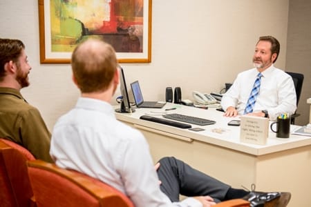 Brad Phillips in his office