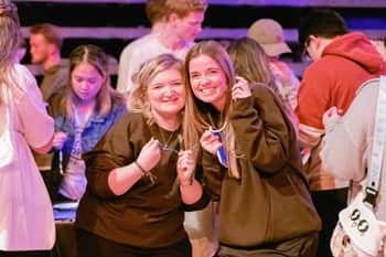 PCC Seniors showed off their new friendship bracelets at the Senior Class Fiesta