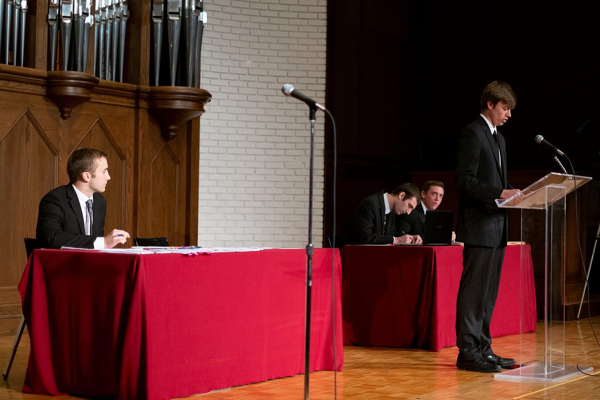 Students having a debate.