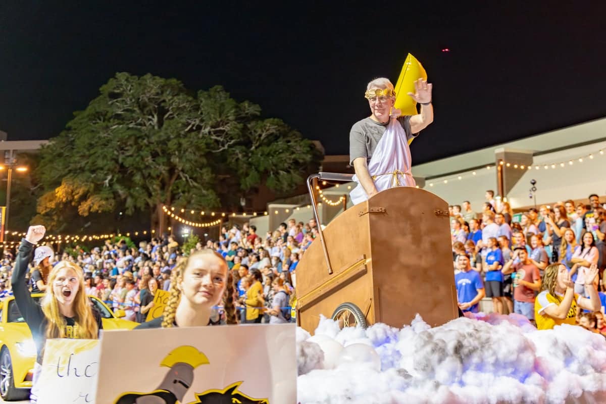 Greek Rush Collegian parade