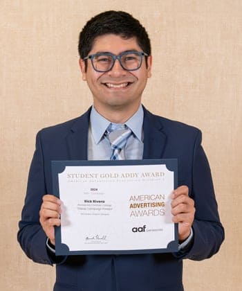 Rick Rivera Gold ADDY award winner