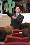 A man teaching.